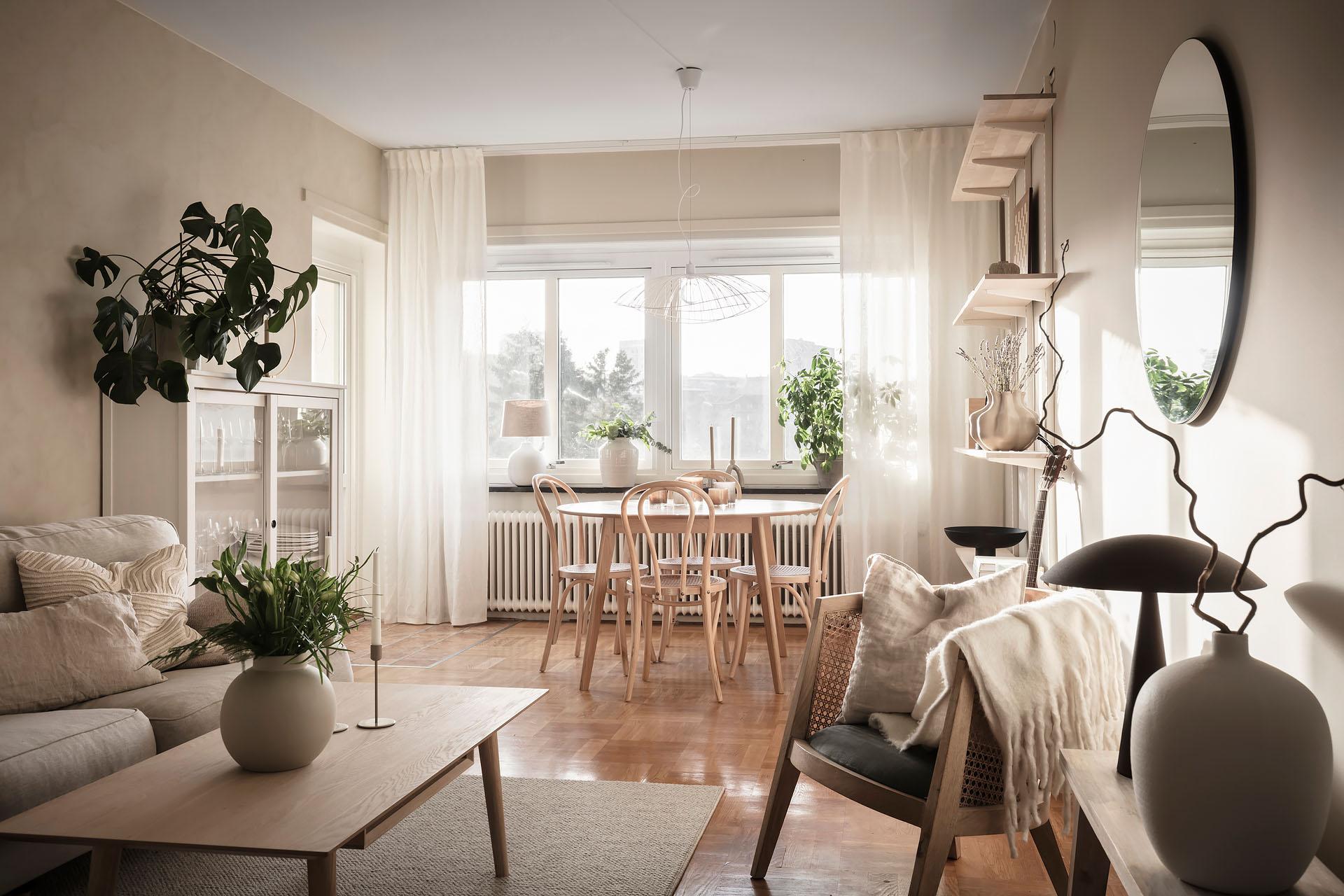 Naturmaterial och ljuva toner talar för sig självt