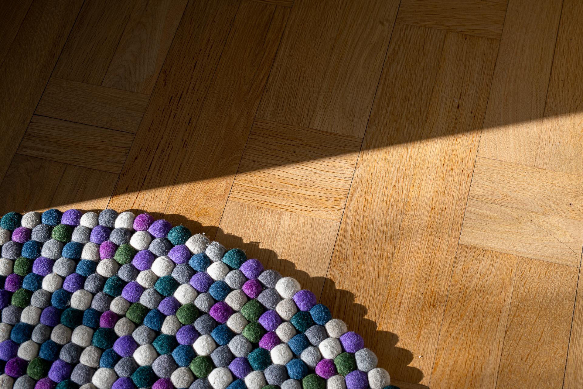 Vacker parkett från byggåret