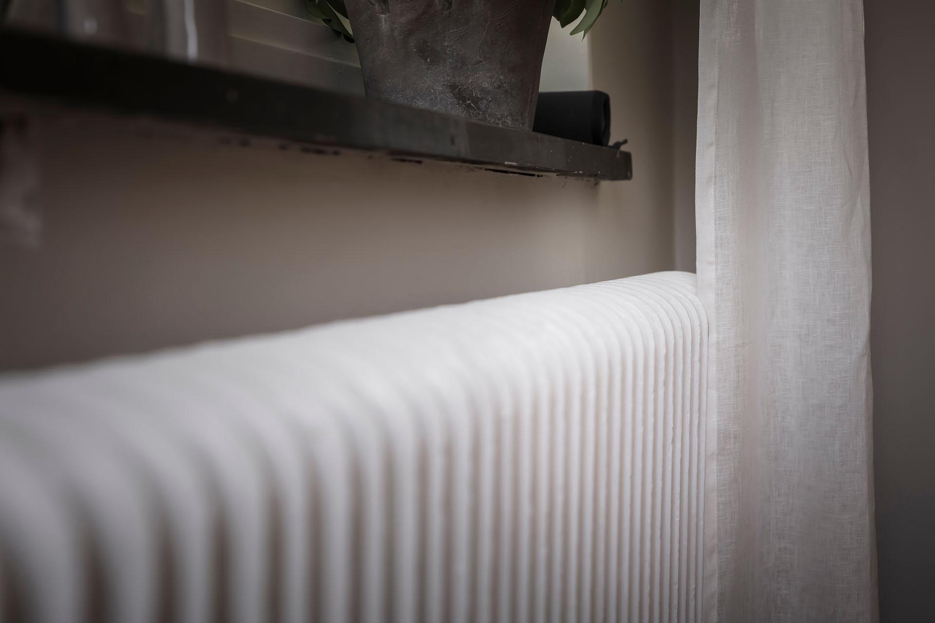 Låååångt gjutjärnselement, både snyggt och praktiskt