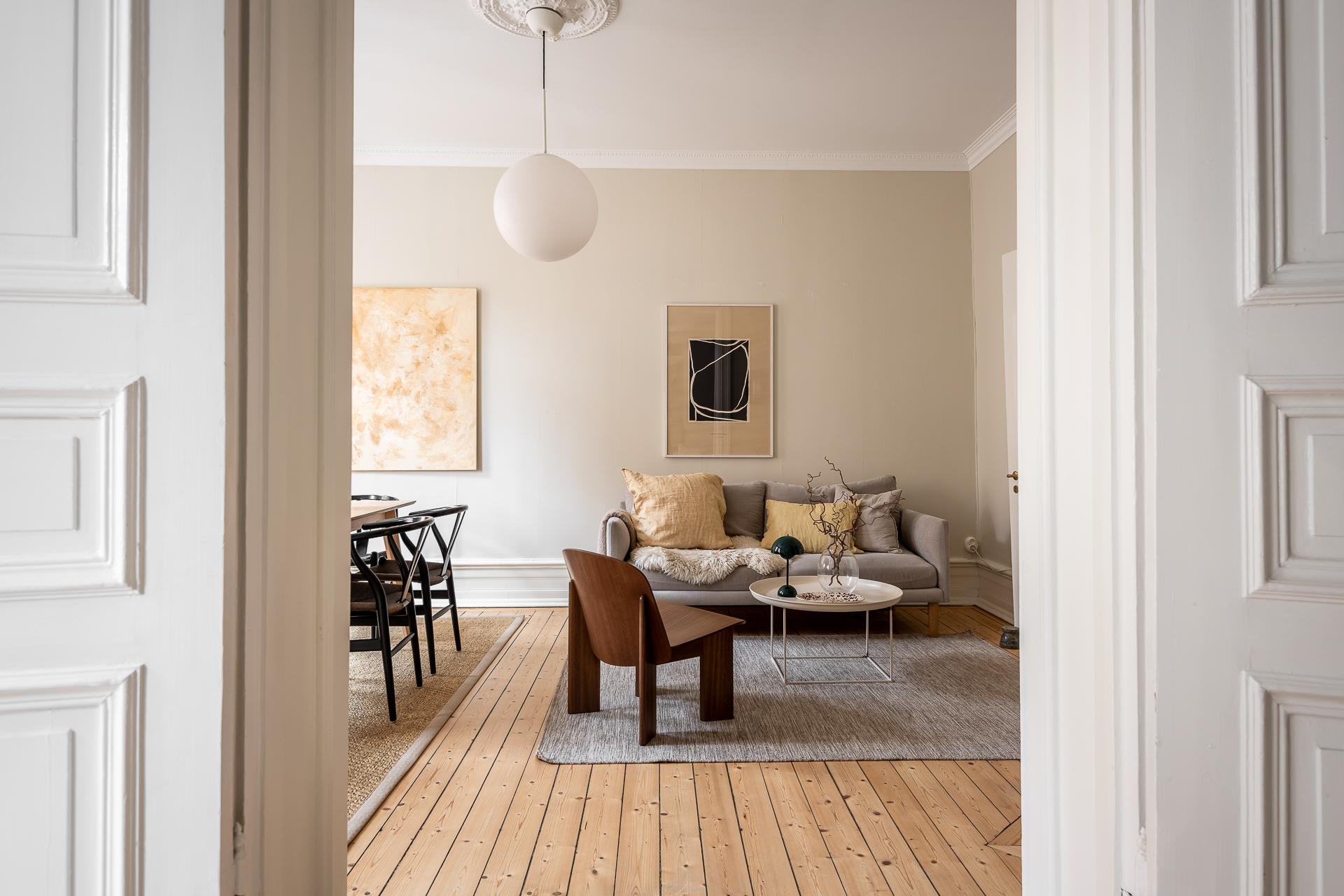 Mjukt, sobert målade väggar