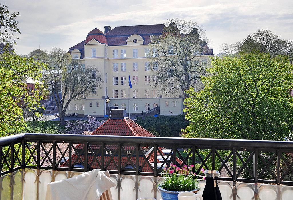 Utsikten från balkongen är som en tavla