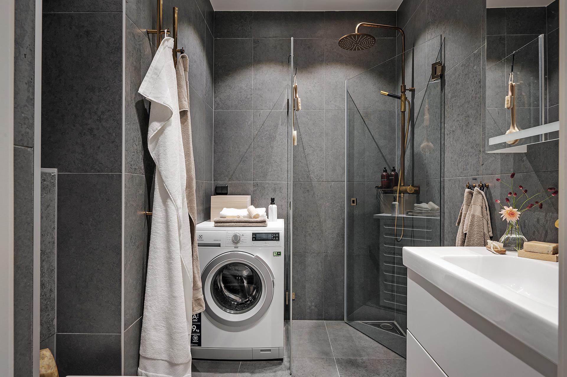 Badrummet totalrenoverades av fackmän under 2017