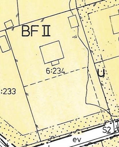 Tomtkarta från Stadsplan 1974