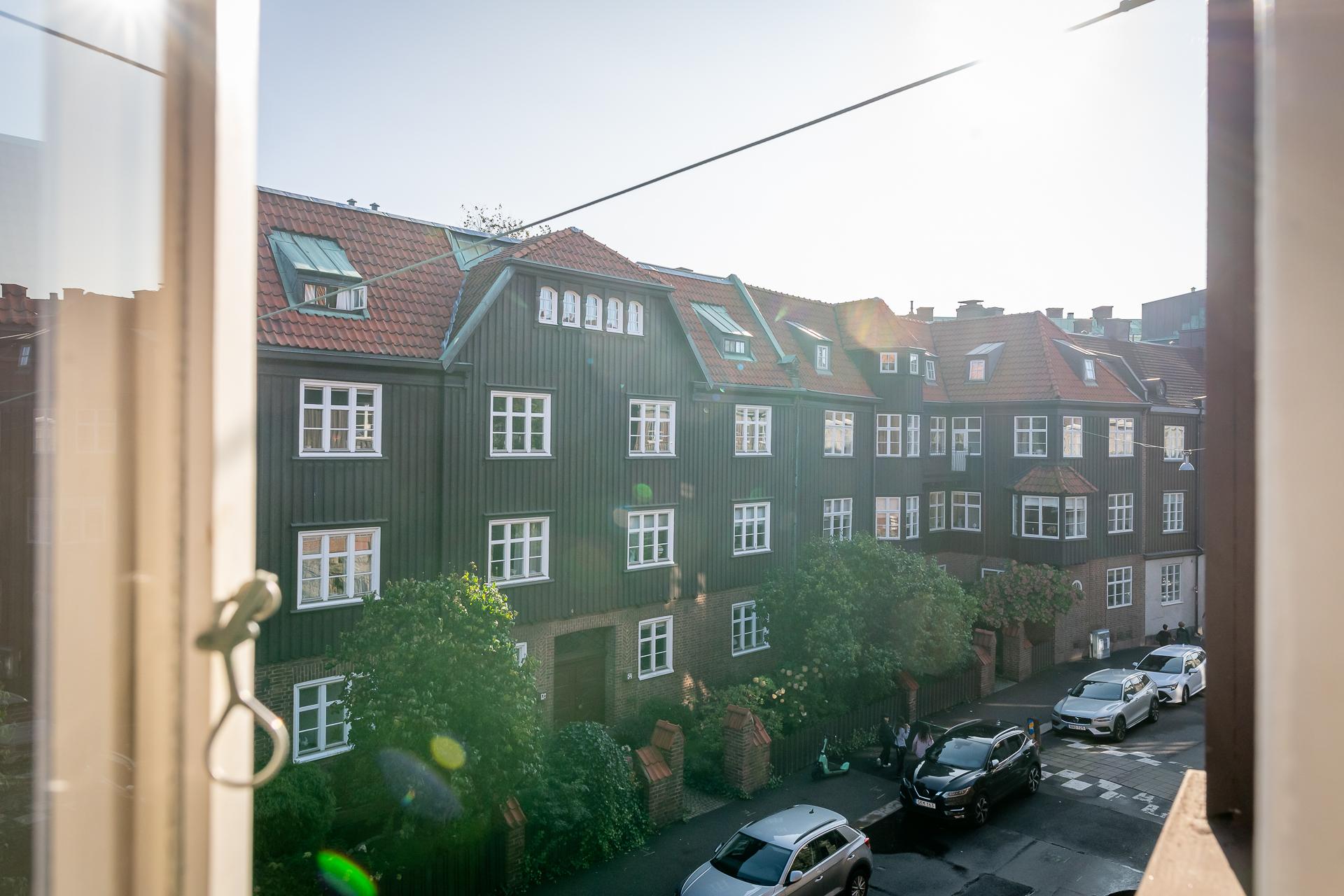 Vy från sovrumsfönster