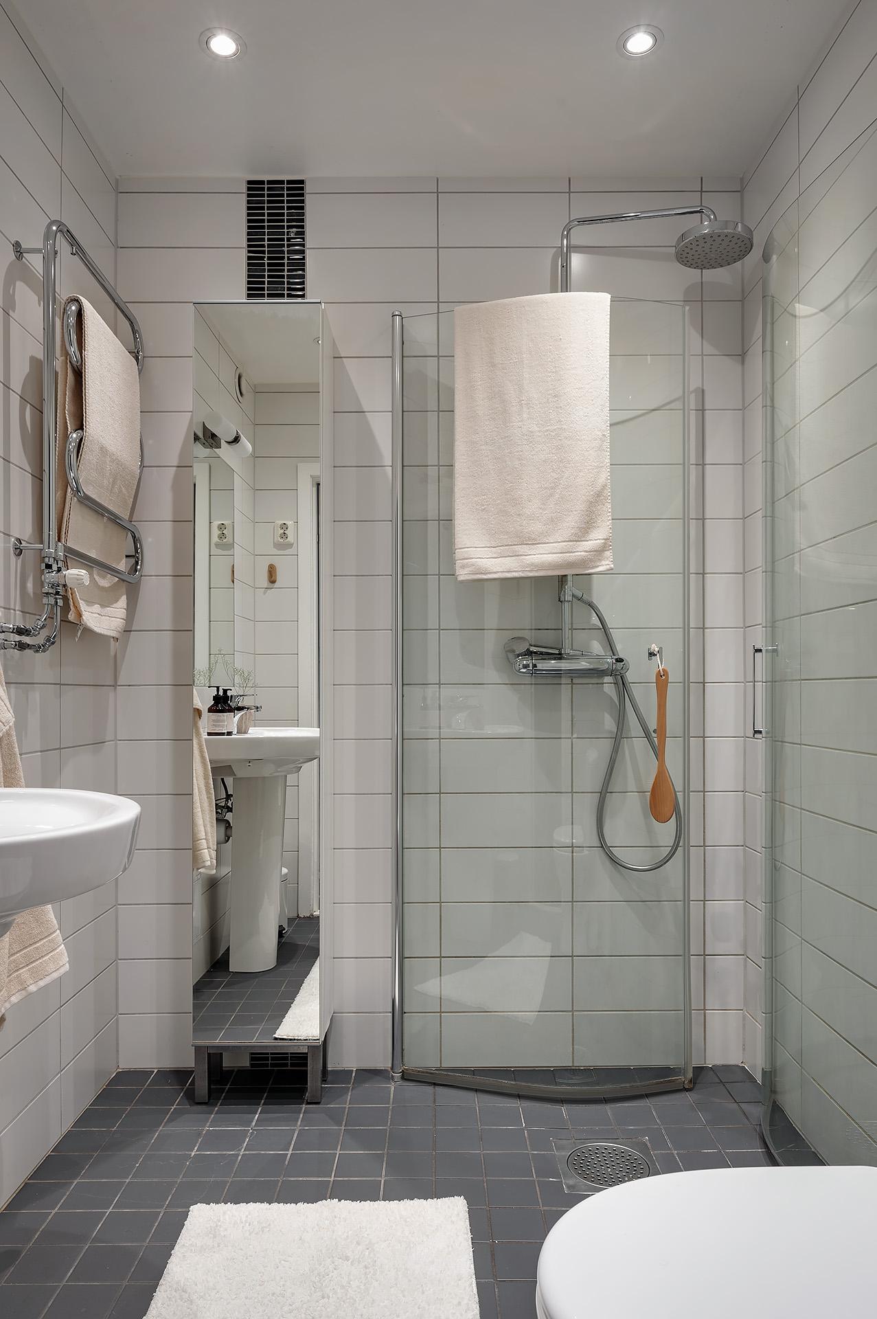 Renoverat badrum med dusch