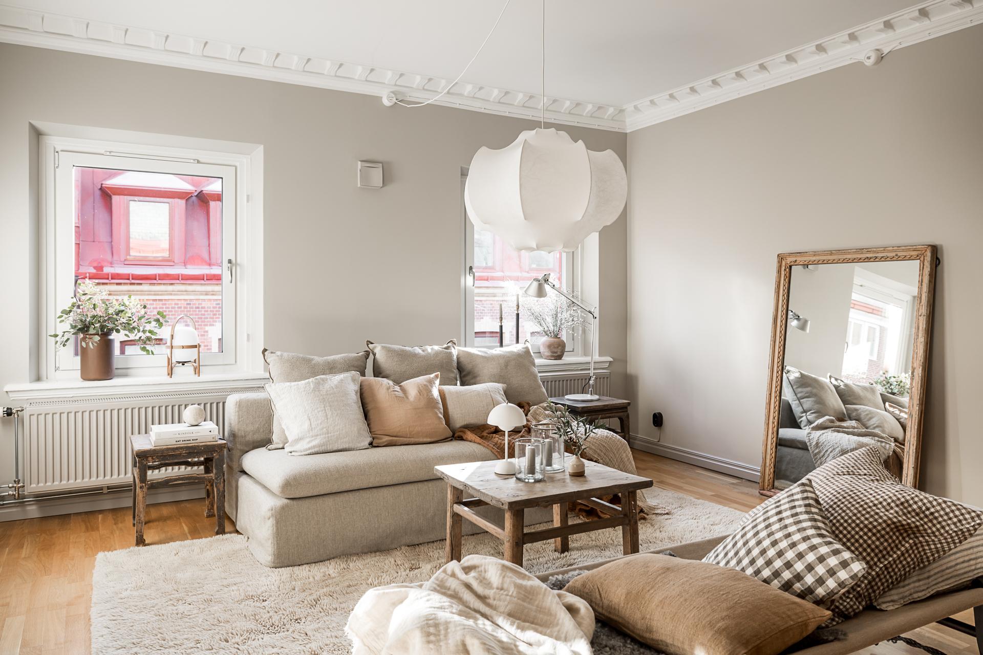 Pampigt vardagsrum om ca 30 kvadrat