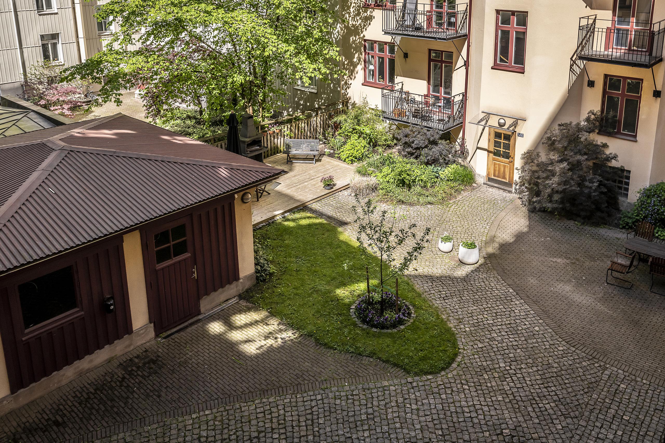 Föreningens mysiga innergård