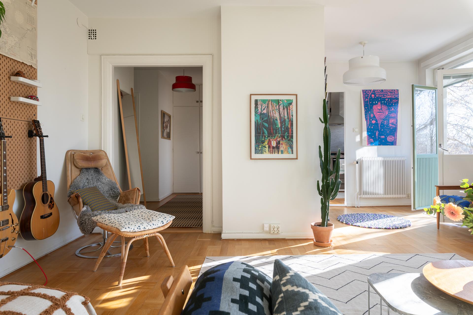 Mycket livsvänlig, runtgående planlösning