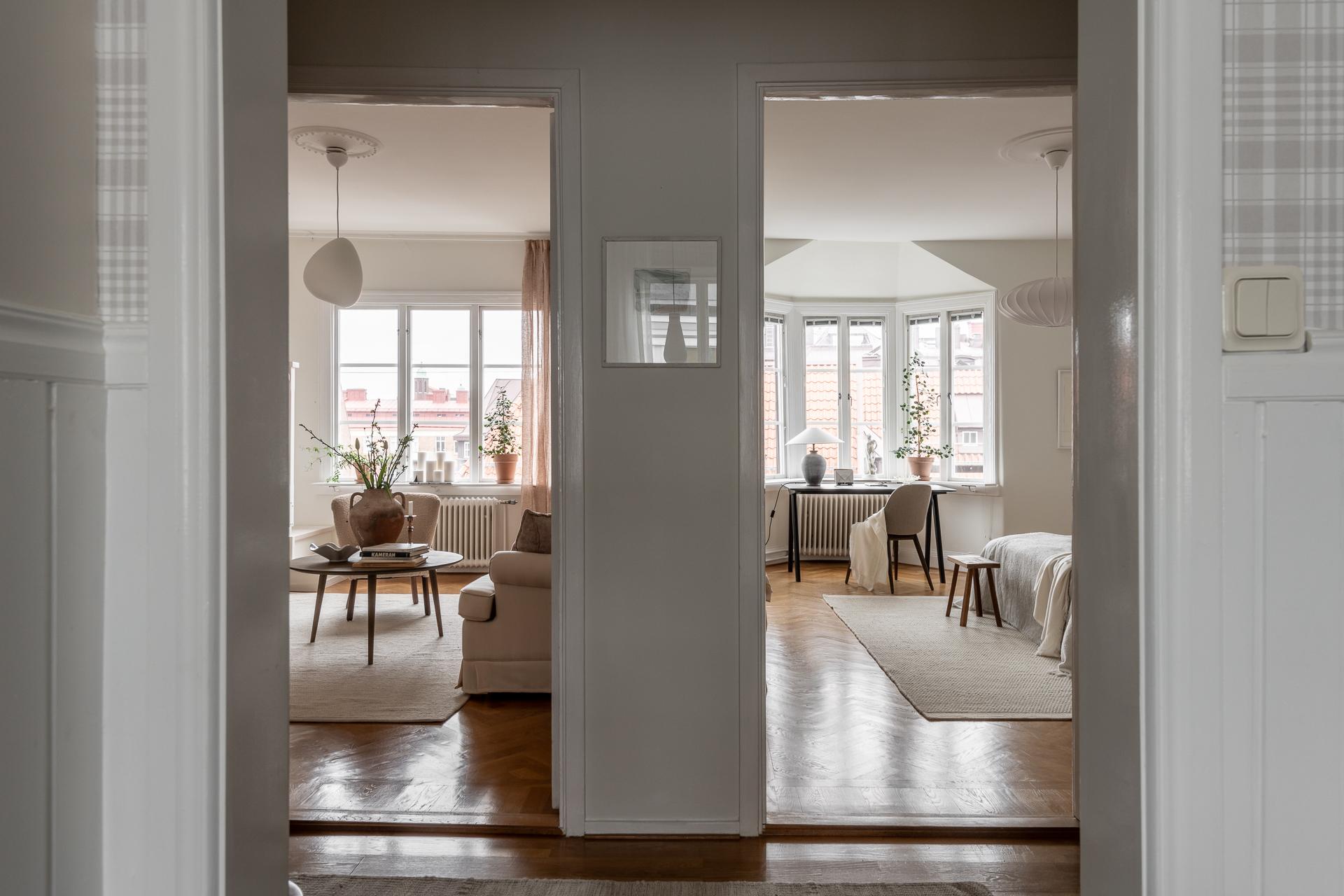 Vackra, ljusa rum i fil