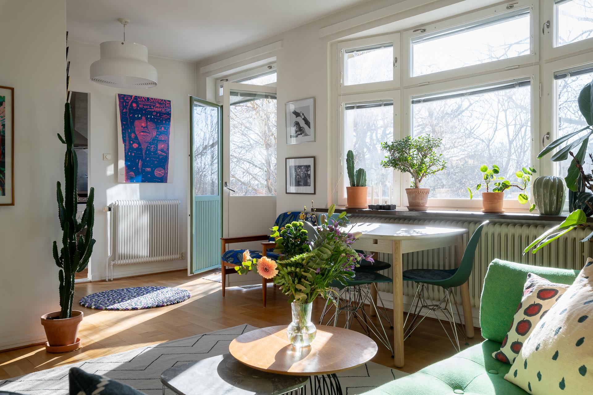 Grönskan och utsikten är ständigt närvarande