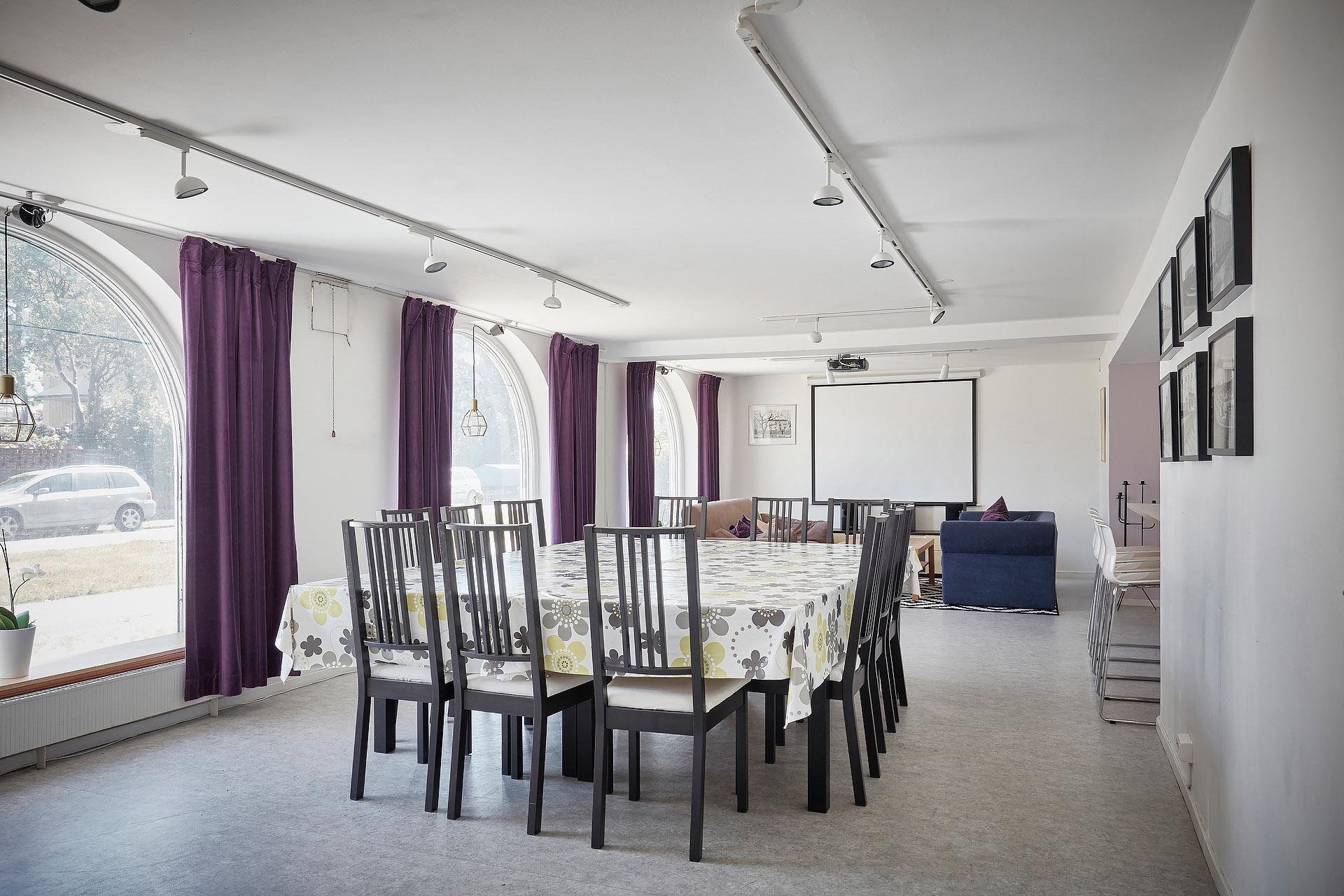 Föreningslokalen är perfekt att låna vid större sammankomster