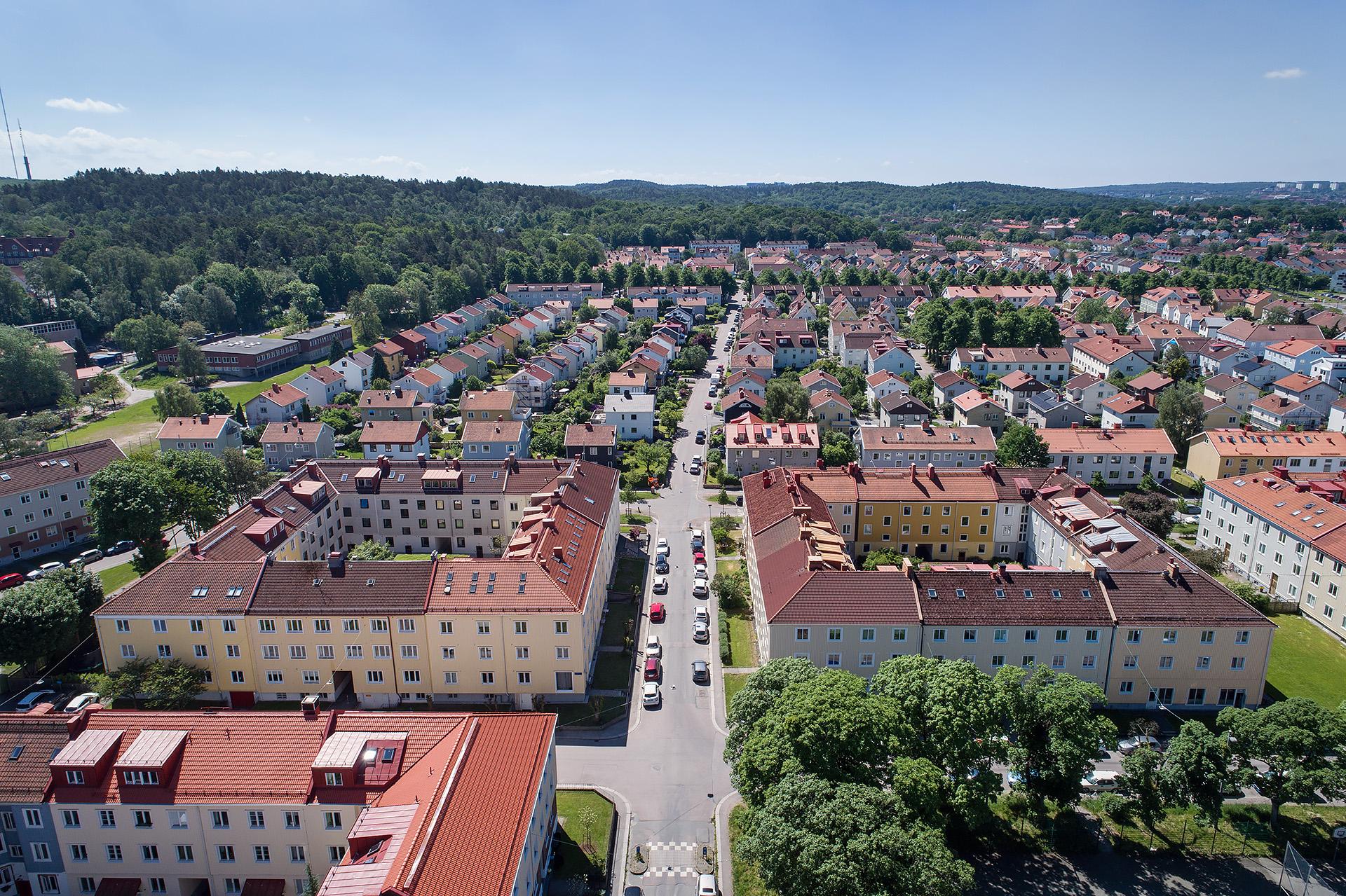 Kålltorp är ett lummigt och ljust område