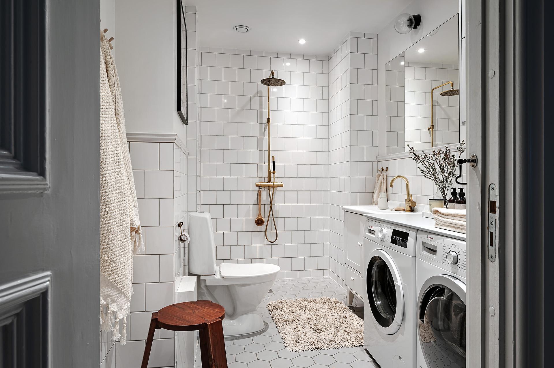 Renoverat smakfullt badrum