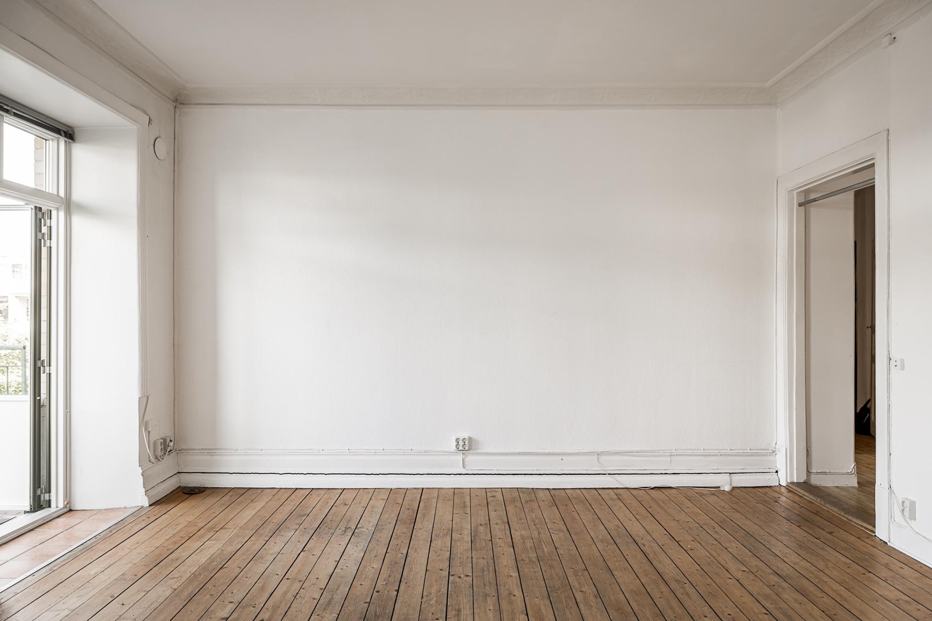 Rymligt vardagsrum om cirka 22 kvm..