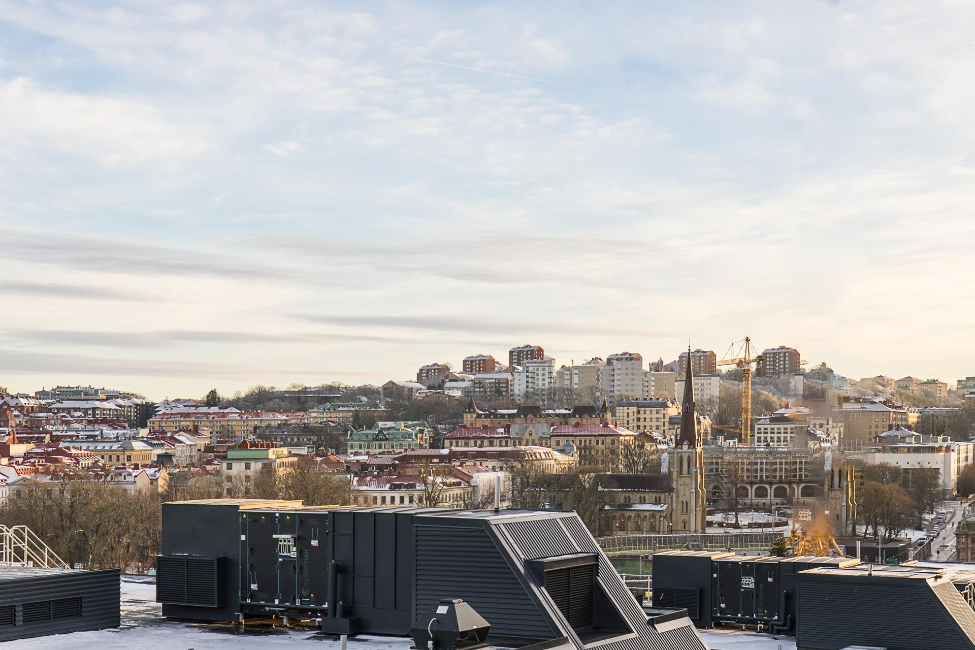 Vidsträckt utsikt från balkongen