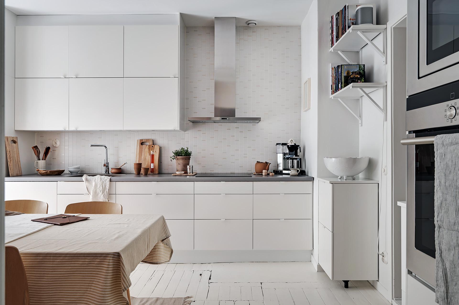 Renoverat rymligt kök