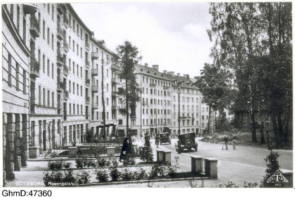 Rosengatan som den en gång såg ut. Mycket är sig likt!