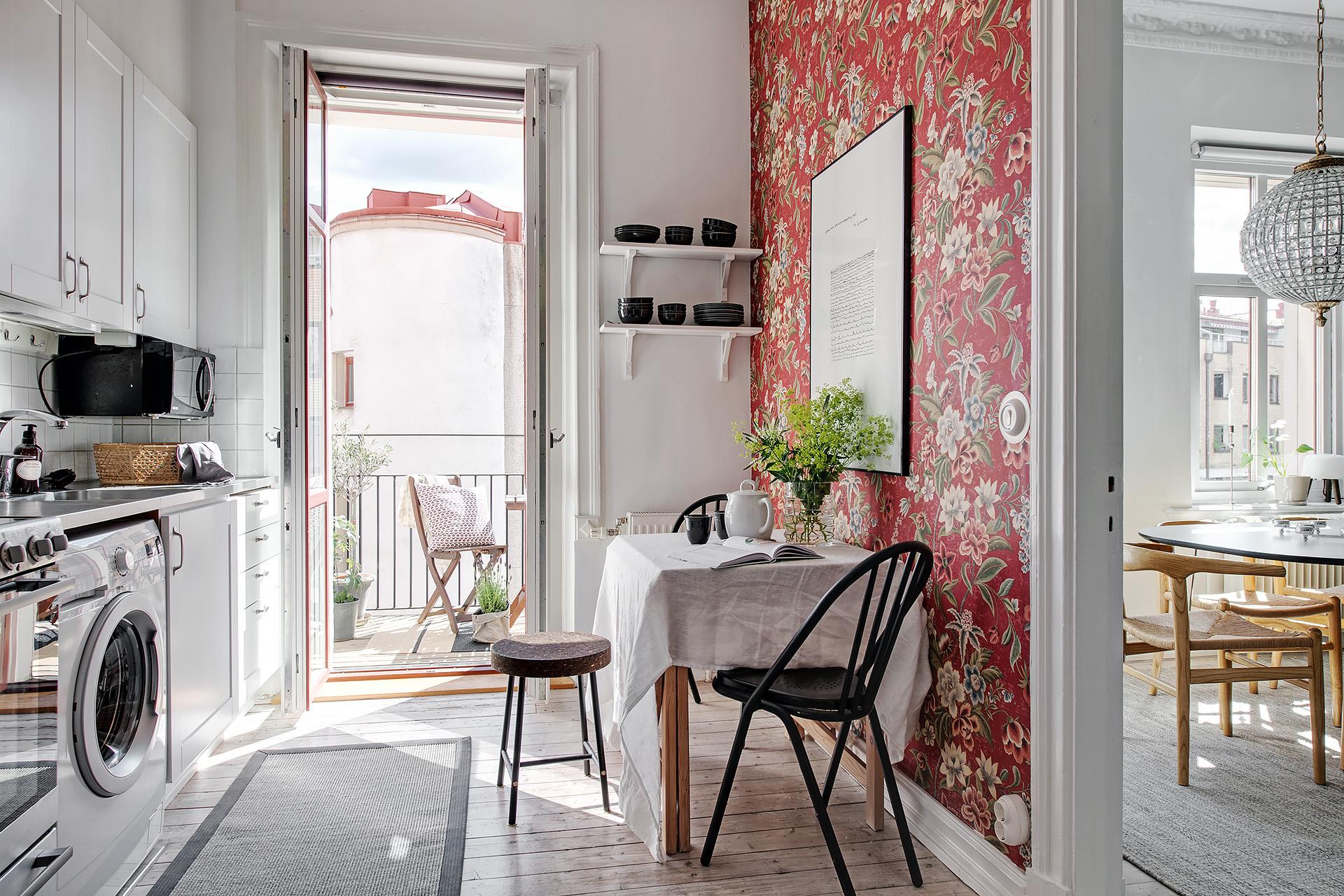 Lågupplöst Välj om du vill äta här, på balkongen eller i vardagsrummet