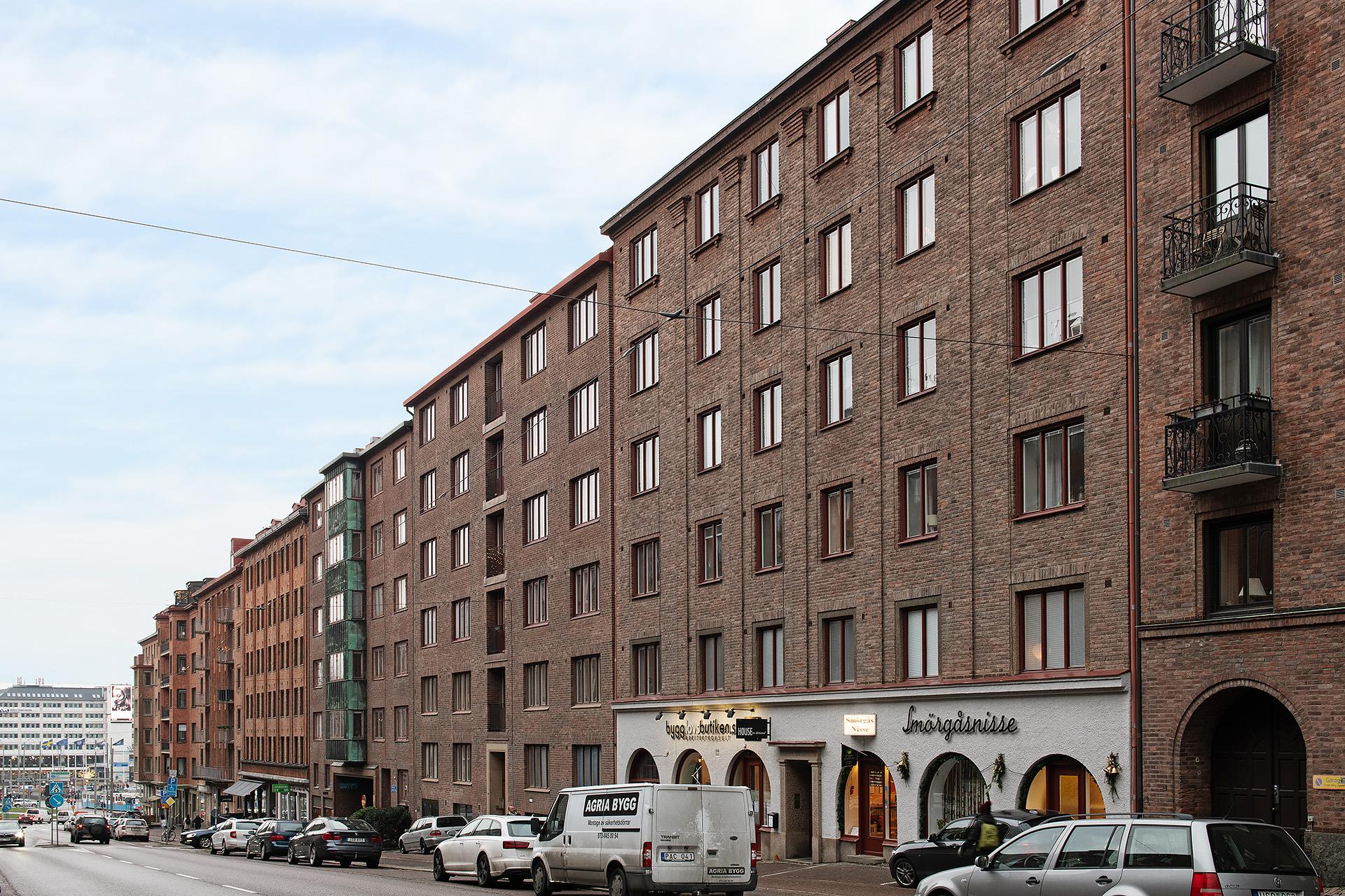 Stilren 20-tals fastighet på nedre delen av Eklandagatan