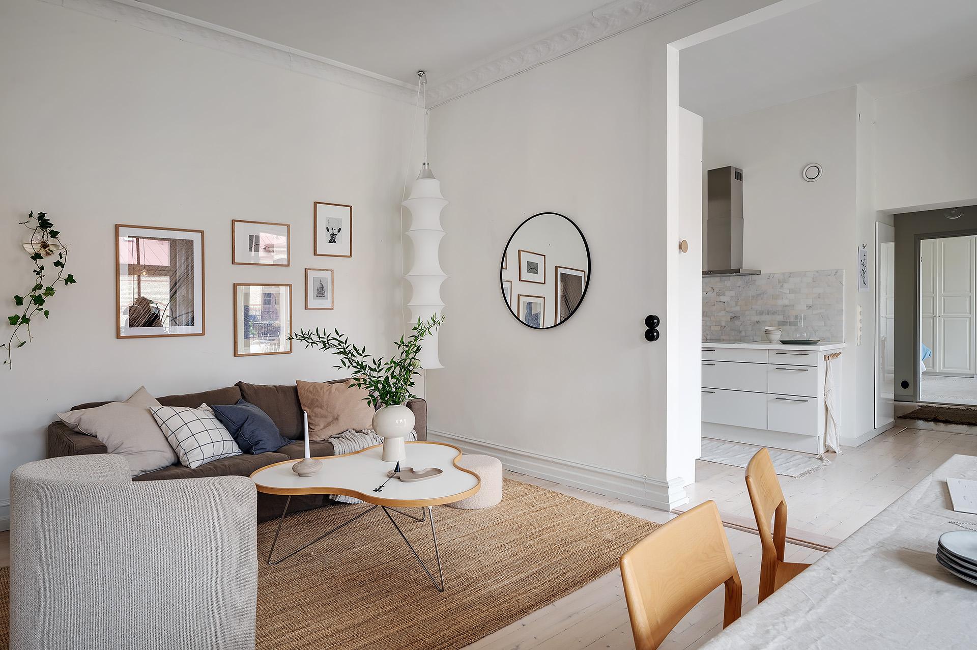 Köket ligger i öppenhet mot vardagsrummet