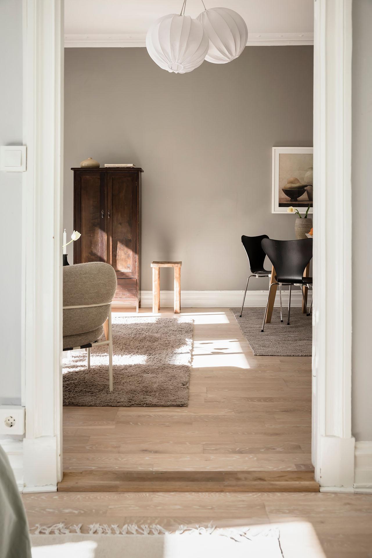 Sovrum och vardagsrum i fil