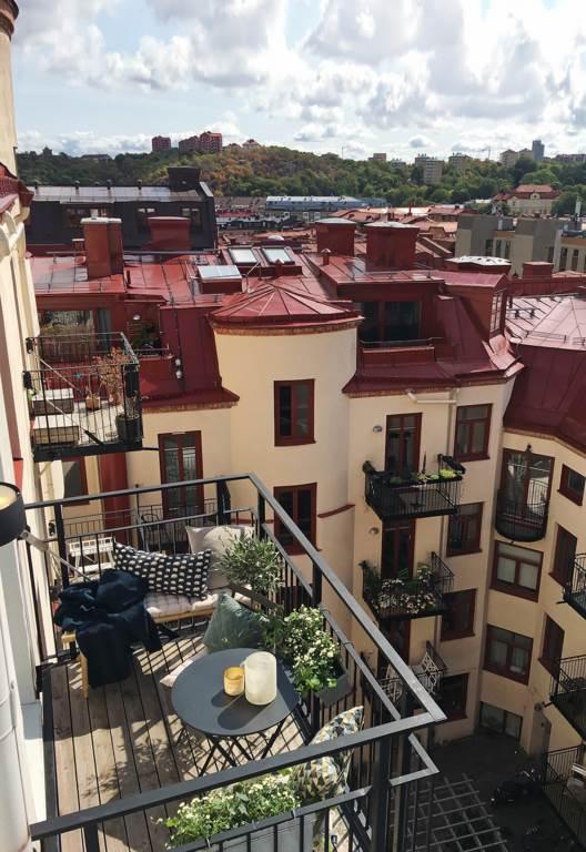 Lågupplöst Här uppe har man koll på Linnéstaden där nere