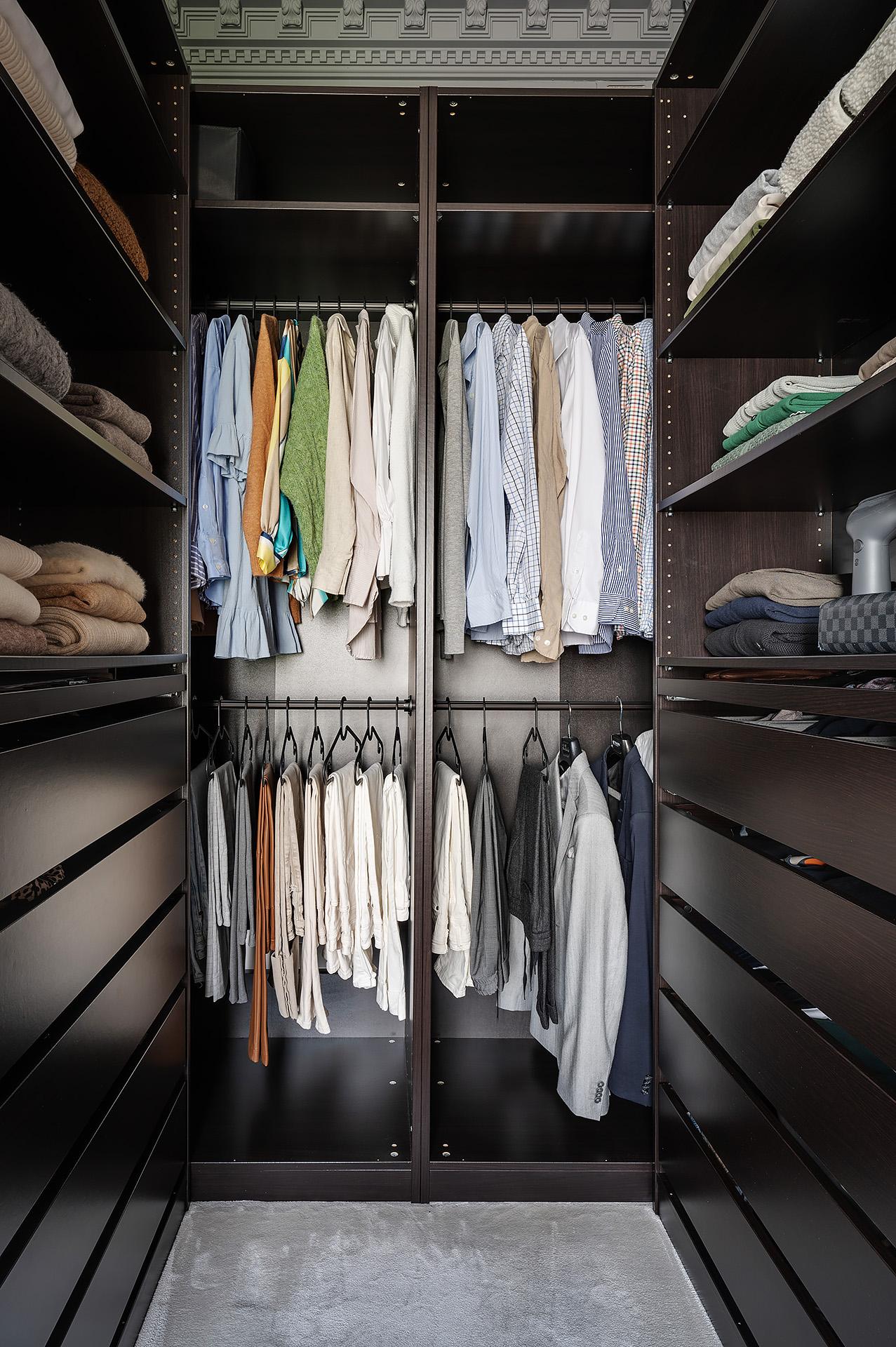 Lyxig walk in closet